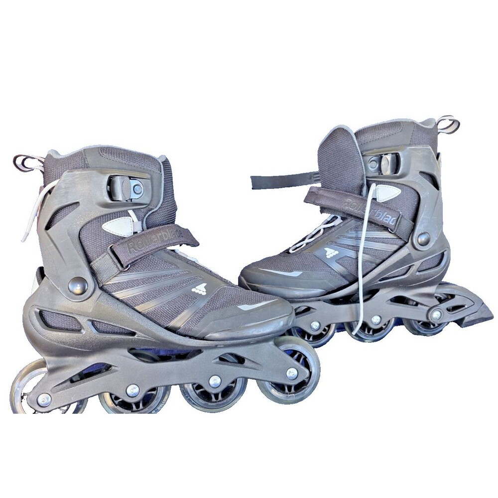 Rollerblade Zetrablade Men's Adult Fitness Inline Skate - Black/Silver, US 9